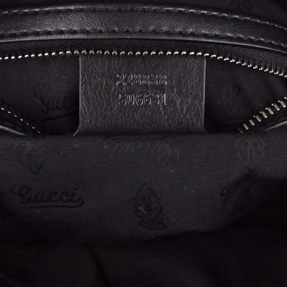 Gucci Genuine  Black Leather Bag Almost New - Picture 13 of 14